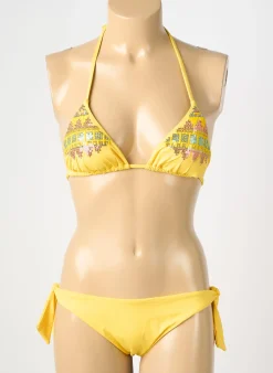 Maillot De Bain 2 Pièces Genius Jaune Haut Triangles