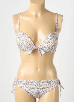 Maillot De Bain 2 Pièces Genius Jaune Haut Soutien-gorge Push-up