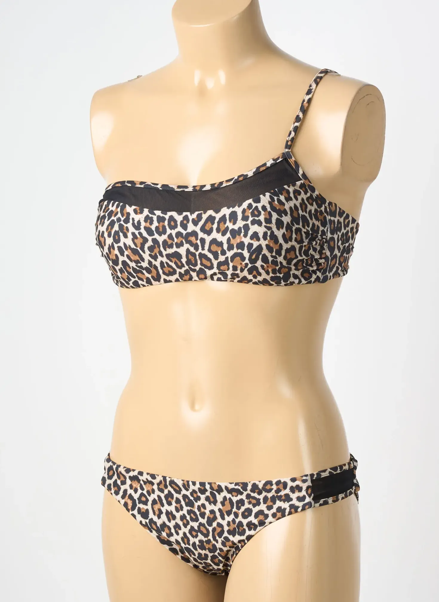 Maillot De Bain 2 Pièces Genius Noir Haut Soutien-gorge Moulé