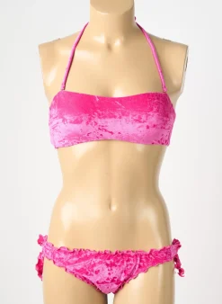 Maillot De Bain 2 Pièces Genius Rose Haut Bandeau