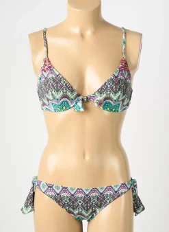 Maillot De Bain 2 Pièces Genius Vert Haut Soutien-gorge Balconnet