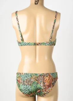Maillot De Bain 2 Pièces Genius Vert Haut Soutien-gorge Moulé