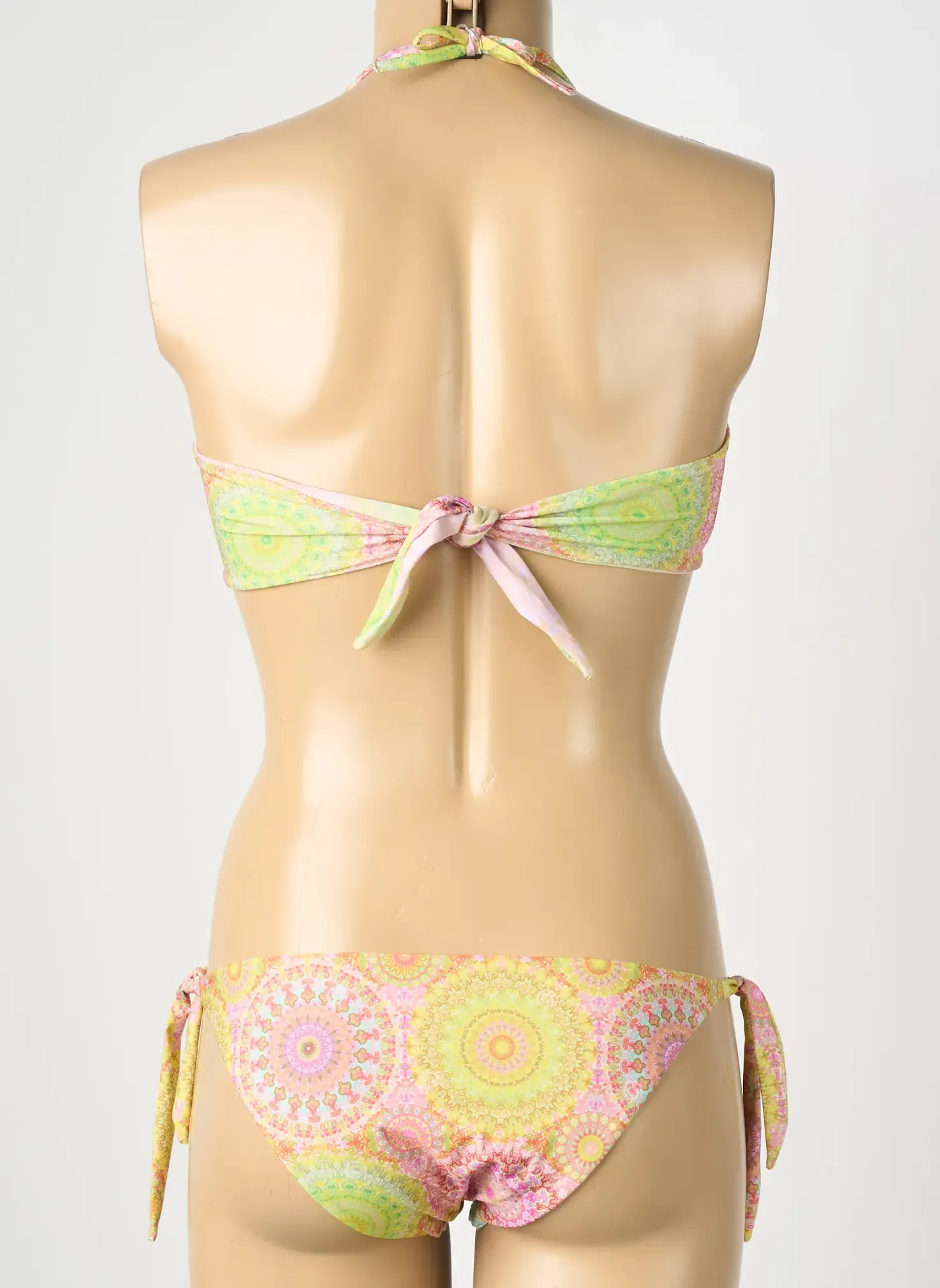 Maillot De Bain 2 Pièces Genius Vert Haut Bandeau
