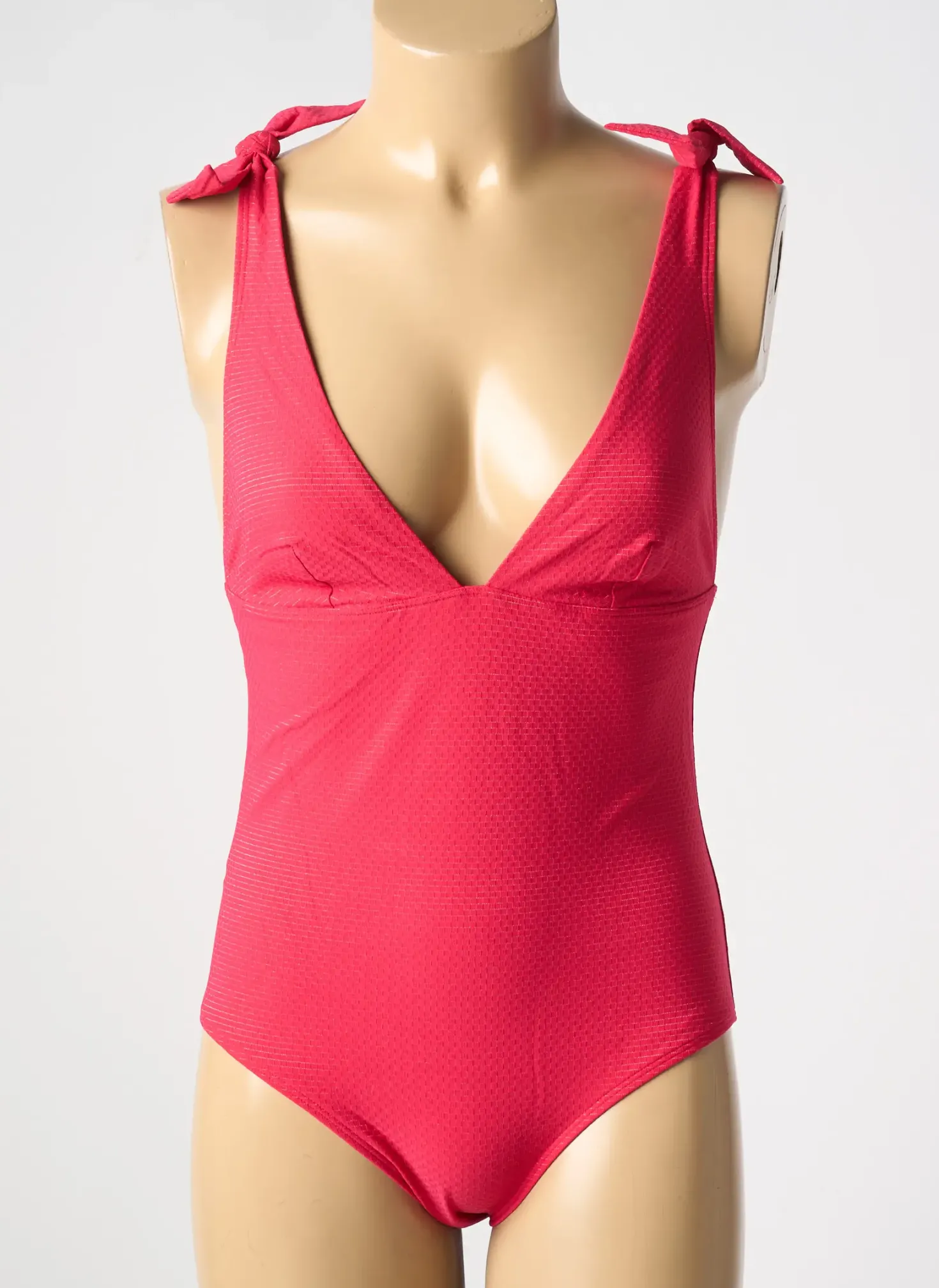 Maillot De Bain 1 Pièce Simone Perele Rouge Haut Soutien-gorge Emboitant