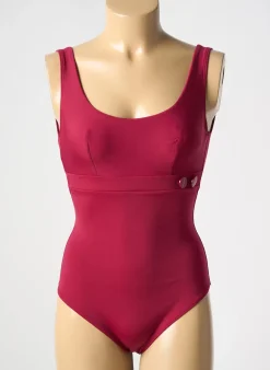 Maillot De Bain 1 Pièce Simone Perele Rouge Haut Soutien-gorge Balconnet