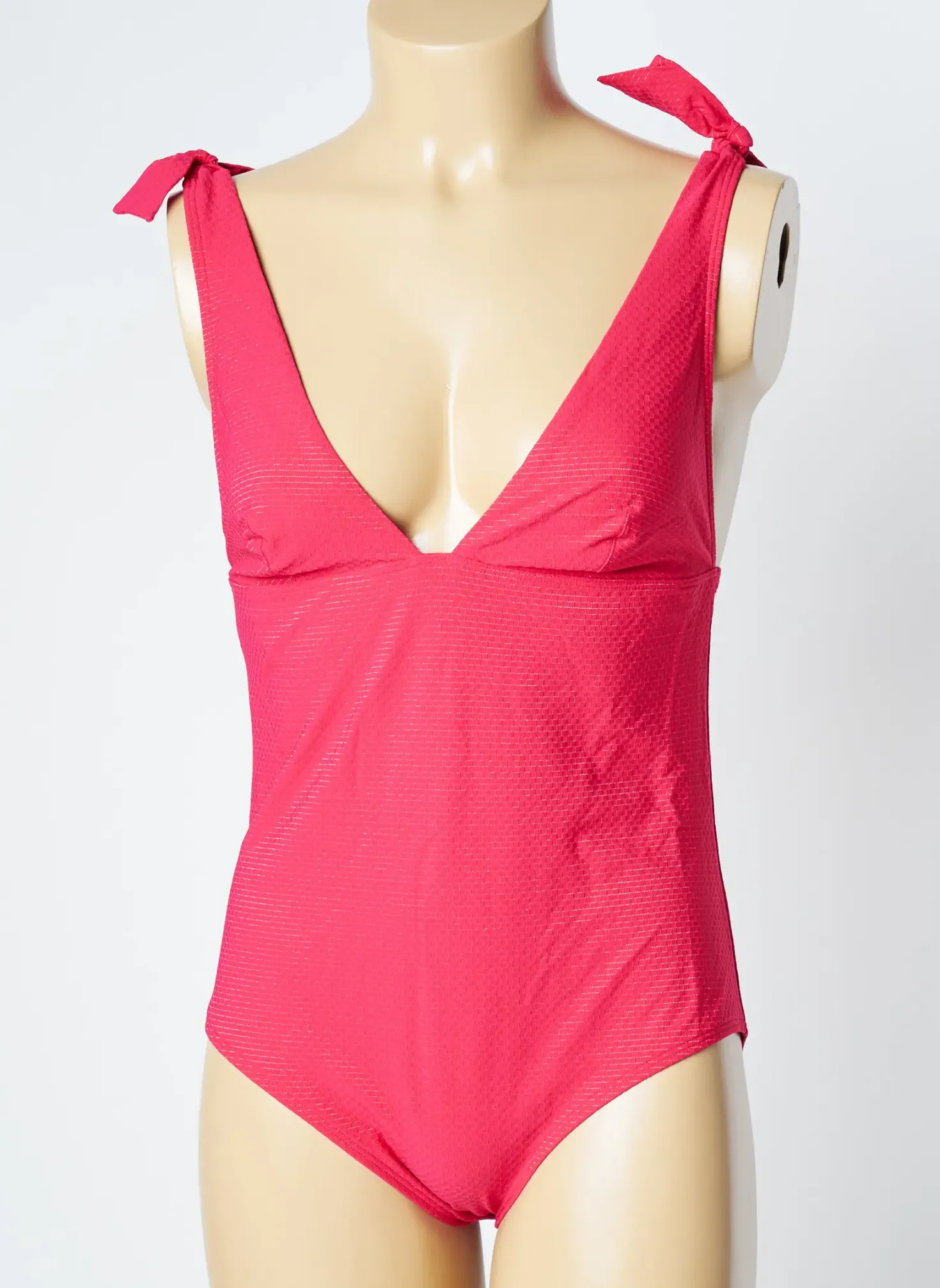 Maillot De Bain 1 Pièce Simone Perele Rose Haut Soutien-gorge Emboitant