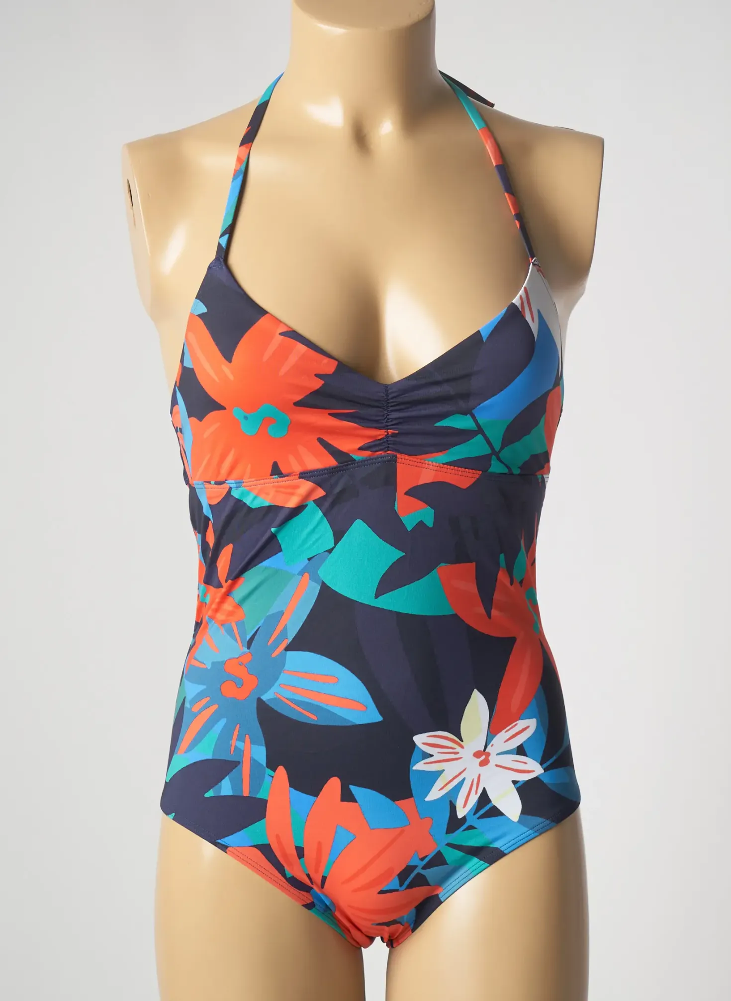 Maillot De Bain 1 Pièce Simone Perele Bleu Haut Triangles