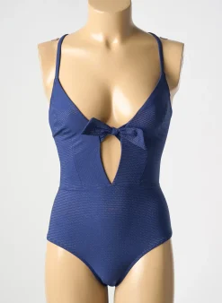 Maillot De Bain 1 Pièce Simone Perele Bleu Haut Triangles