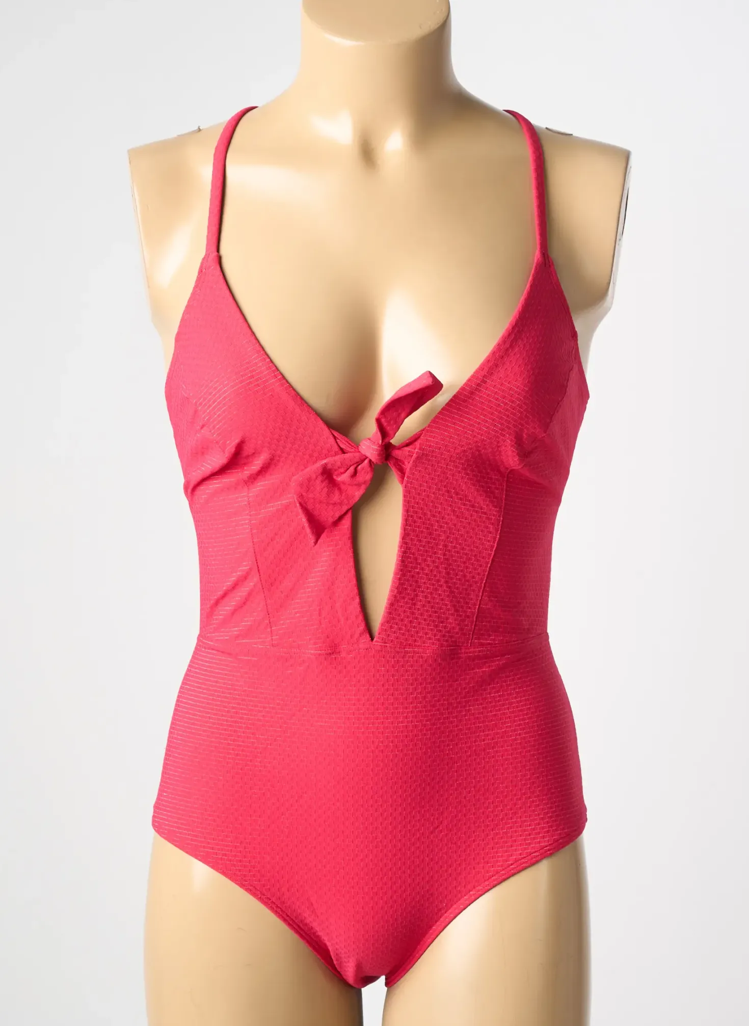 Maillot De Bain 1 Pièce Simone Perele Rose Haut Triangles