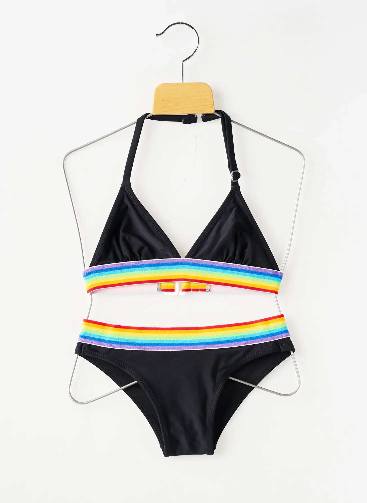 Maillot De Bain 2 Pièces Lagon Bleu Noir