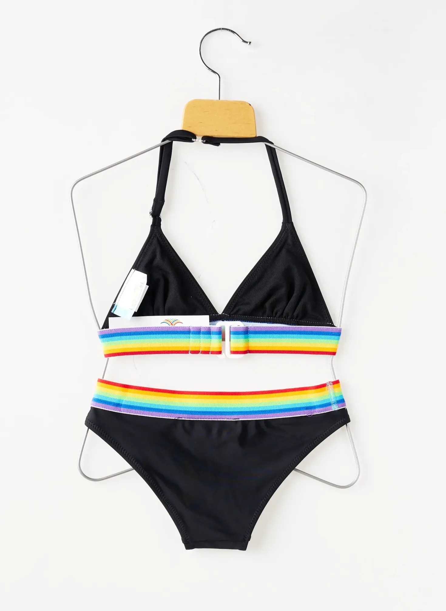 Maillot De Bain 2 Pièces Lagon Bleu Noir