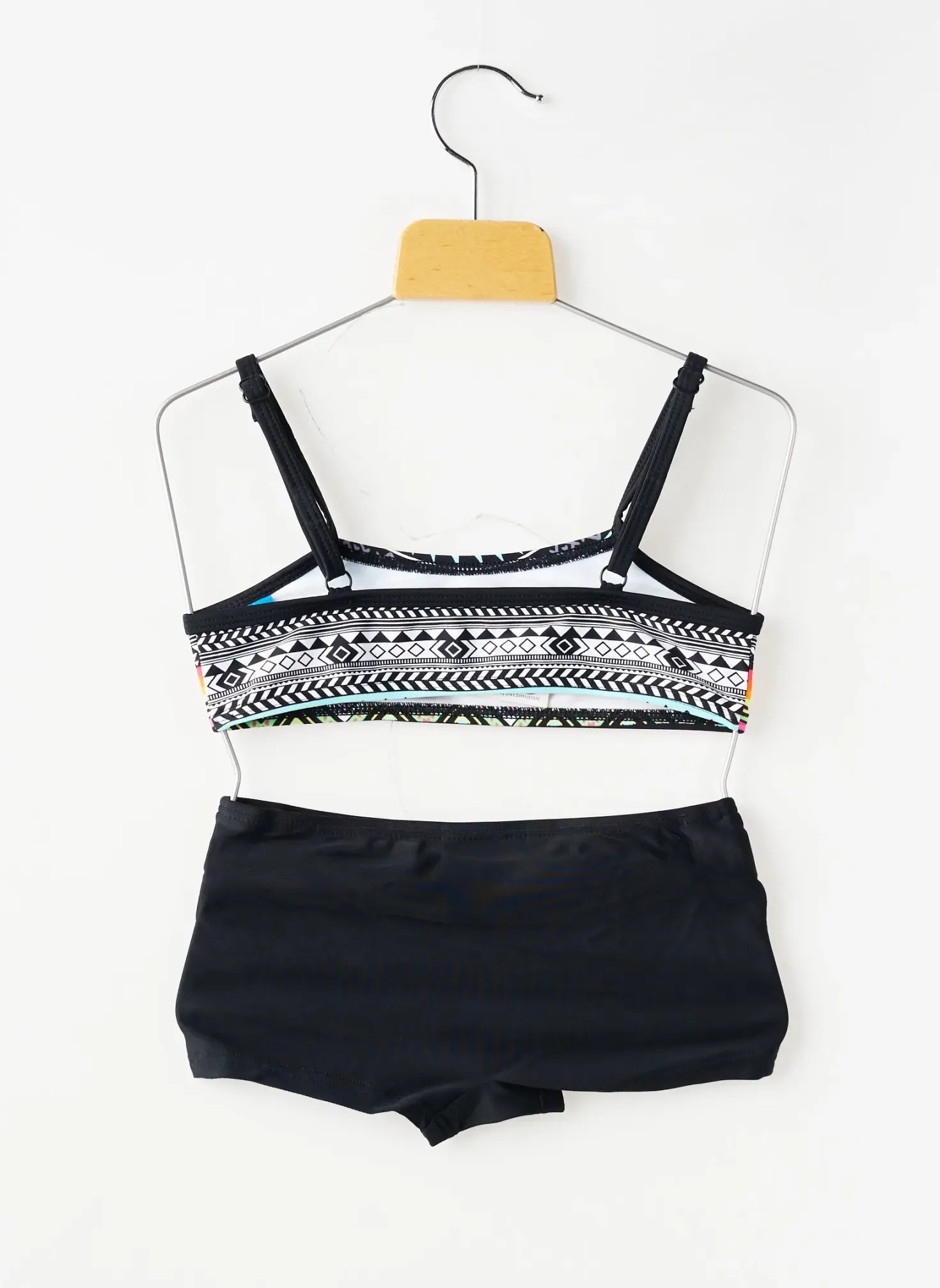 Maillot De Bain 2 Pièces Lagon Bleu Noir