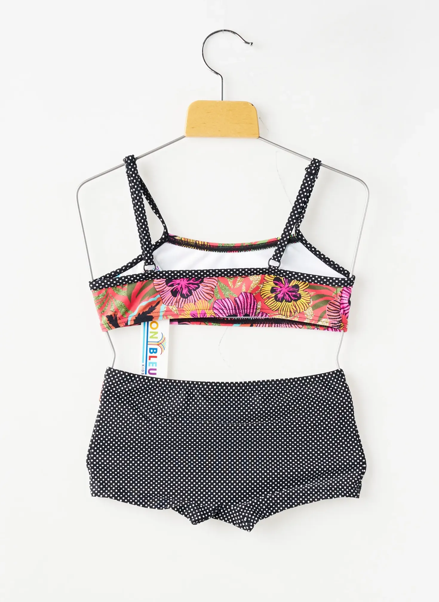 Maillot De Bain 2 Pièces Lagon Bleu Noir