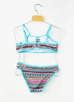 Maillot De Bain 2 Pièces Lagon Bleu Bleu