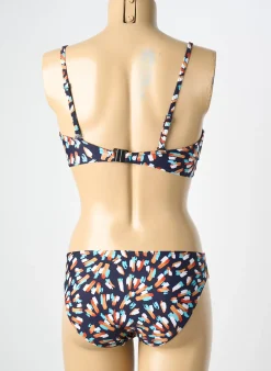 Maillot De Bain 2 Pièces Lagon Bleu Bleu Haut Soutien-gorge Balconnet