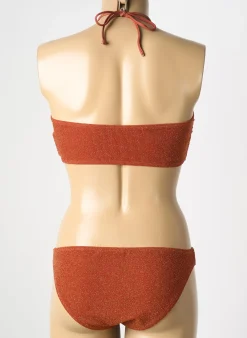 Maillot De Bain 2 Pièces Les Tropeziennes Par M.belarbi Orange Haut Soutien-gorge Avec Mousse De Rembourrage Amovible