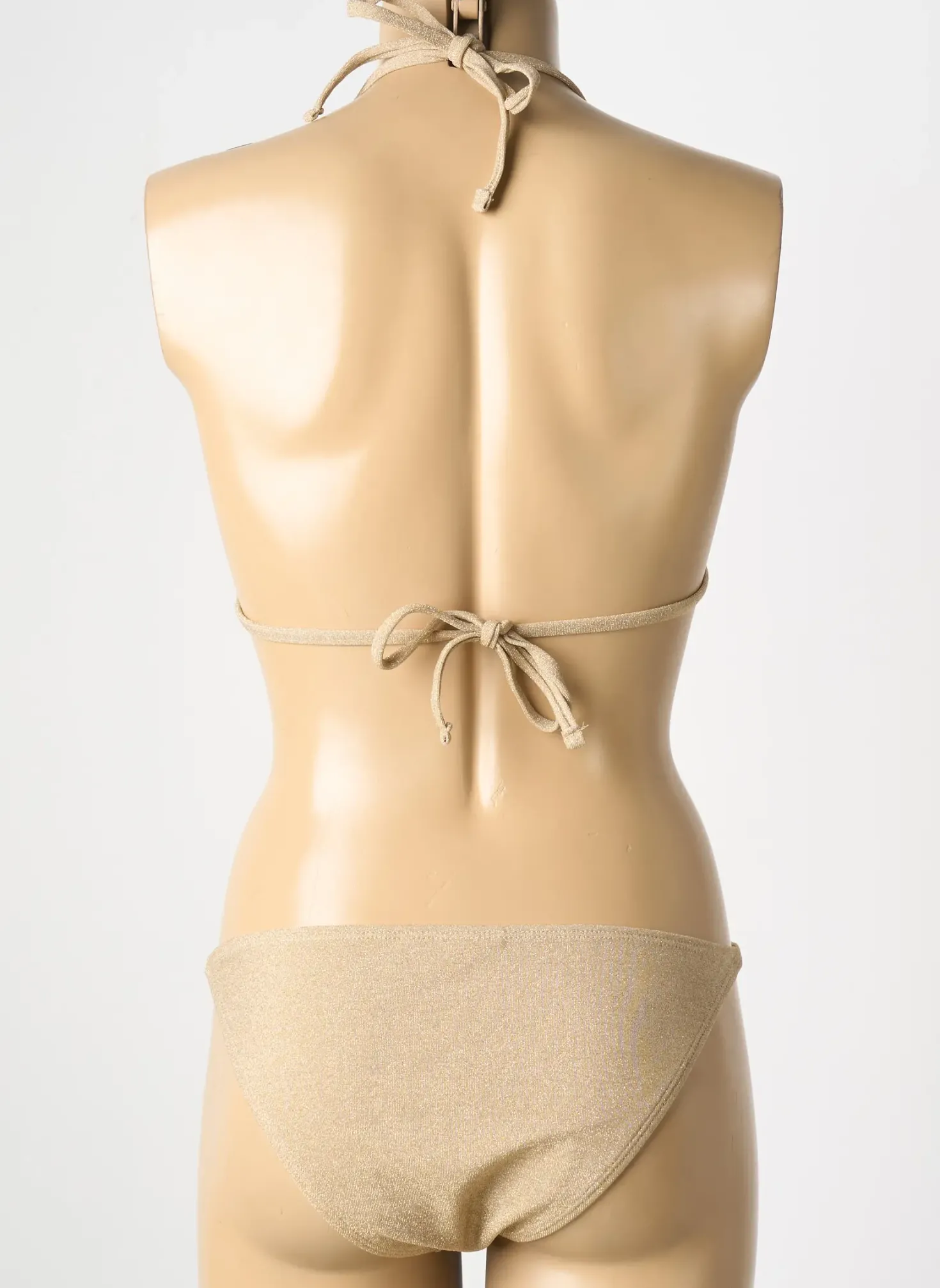 Maillot De Bain 2 Pièces Les Tropeziennes Par M.belarbi Or Haut Soutien-gorge Avec Mousse De Rembourrage Amovible