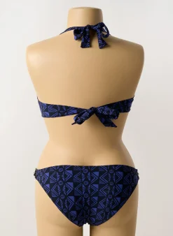 Maillot De Bain 2 Pièces Livia Bleu Haut Soutien-gorge Balconnet