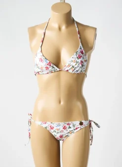Maillot De Bain 2 Pièces Napapijri Blanc Haut Triangles