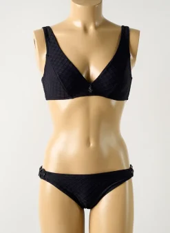 Maillot De Bain 2 Pièces Opera Noir Haut Soutien-gorge Emboitant