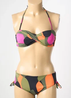 Maillot De Bain 2 Pièces Reglisse Vert Haut Bandeau