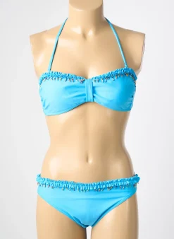Maillot De Bain 2 Pièces Reglisse Bleu Haut Bandeau
