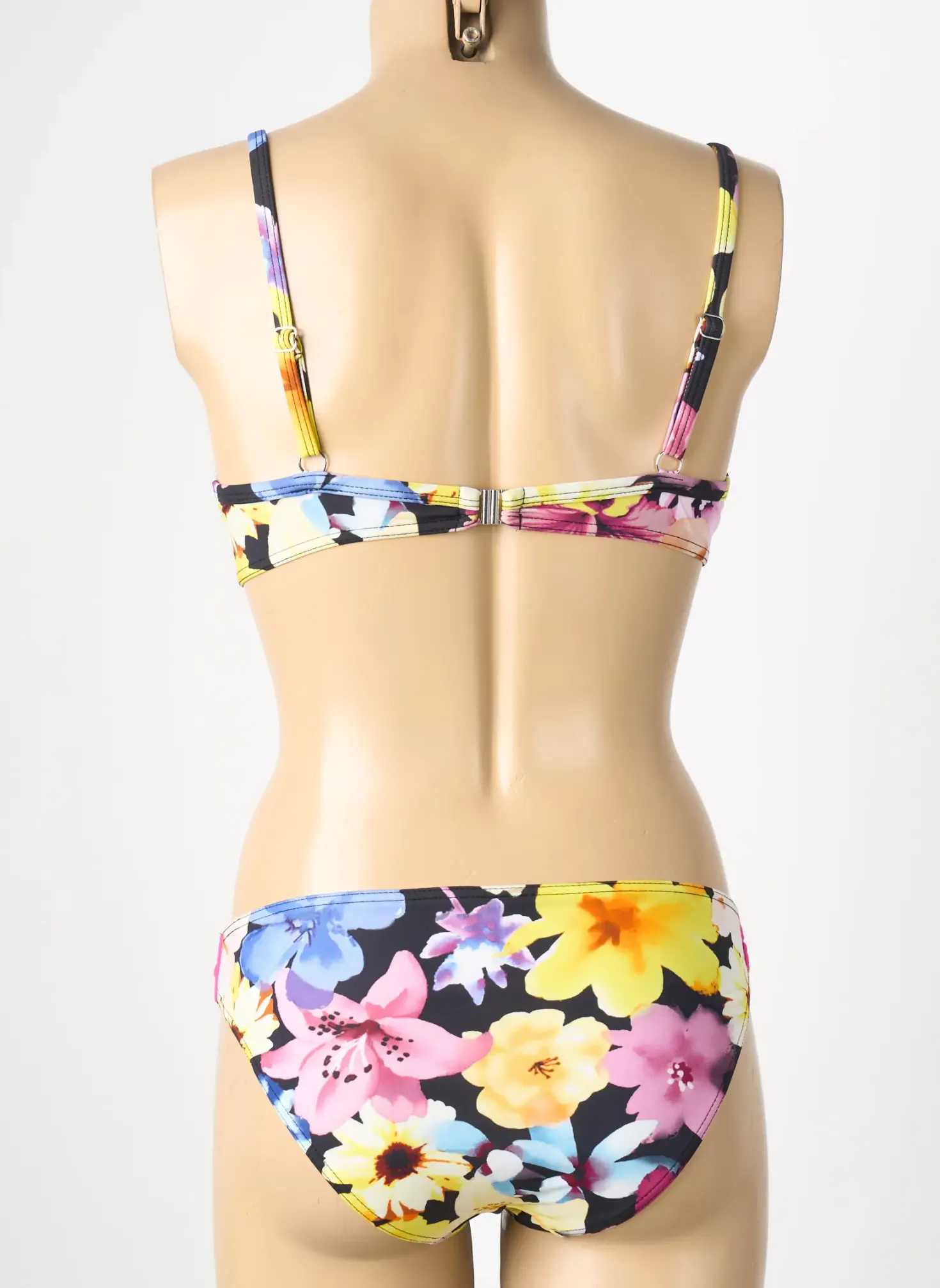 Maillot De Bain 2 Pièces Reglisse Rose Haut Soutien-gorge Push-up