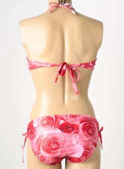 Maillot De Bain 2 Pièces Reglisse Rouge Haut Soutien-gorge Moulé