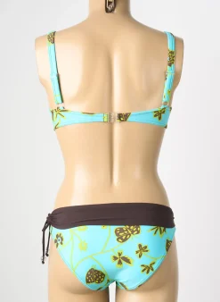 Maillot De Bain 2 Pièces Reglisse Bleu Haut Soutien-gorge Balconnet