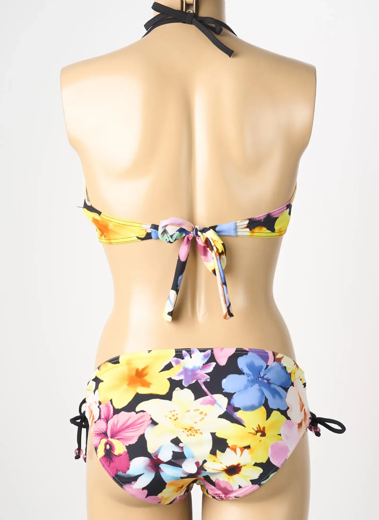 Maillot De Bain 2 Pièces Reglisse Jaune Haut Soutien-gorge Moulé