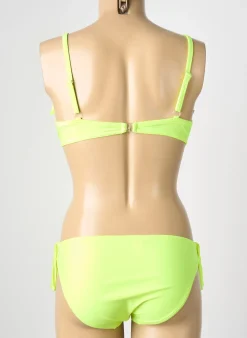 Maillot De Bain 2 Pièces Reglisse Jaune Haut Soutien-gorge Moulé