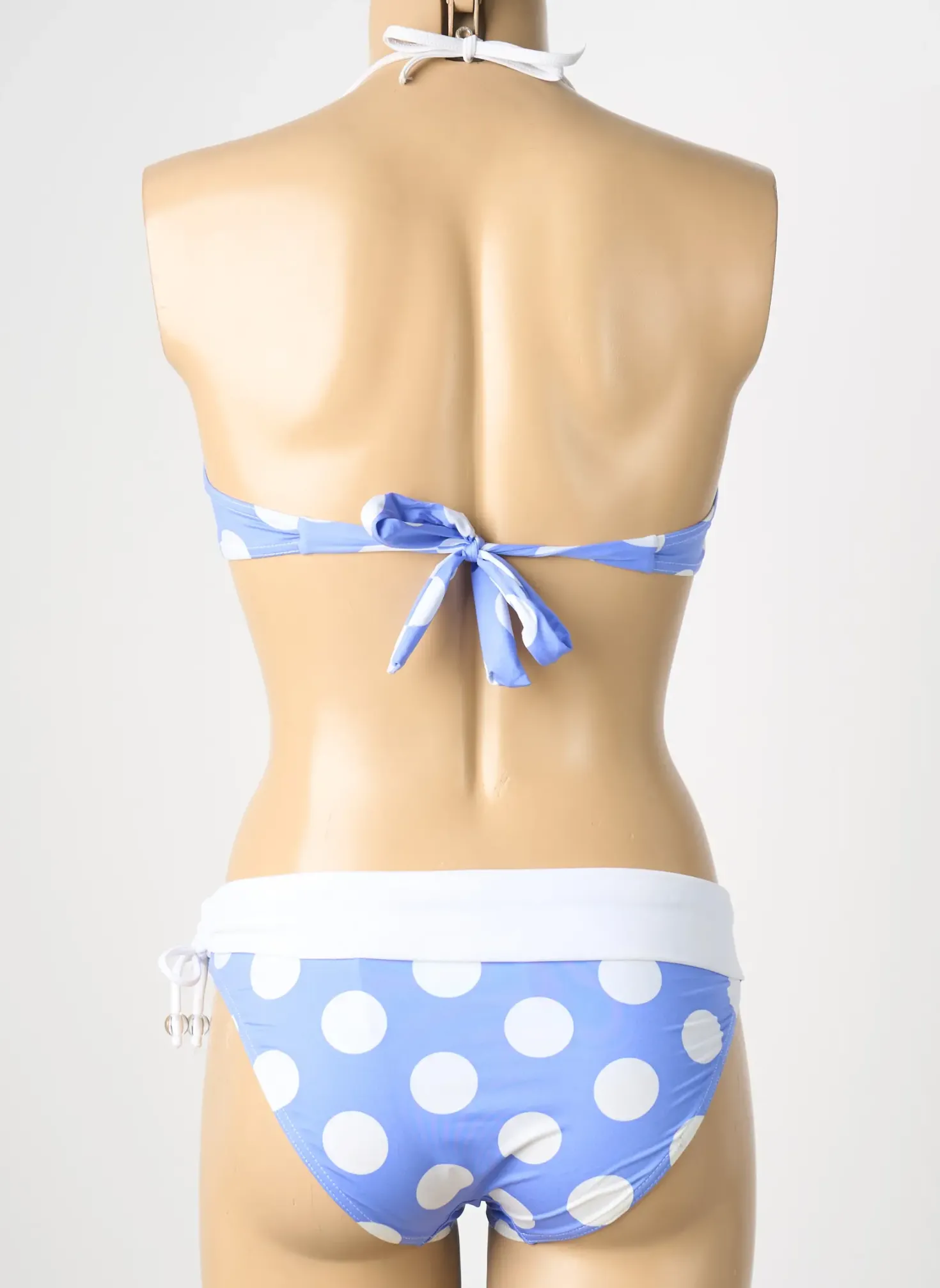 Maillot De Bain 2 Pièces Reglisse Bleu Haut Soutien-gorge Moulé