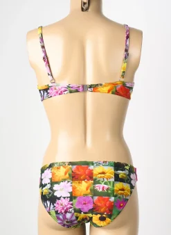Maillot De Bain 2 Pièces Reglisse Rose Haut Soutien-gorge Push-up