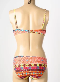 Maillot De Bain 2 Pièces Reglisse Orange Haut Triangles