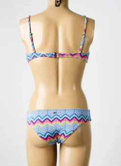 Maillot De Bain 2 Pièces Roxy Bleu Haut Soutien-gorge Balconnet