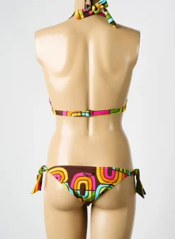 Maillot De Bain 2 Pièces Roxy Marron Haut Triangles