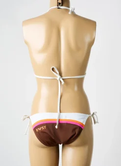 Maillot De Bain 2 Pièces Roxy Marron Haut Triangles