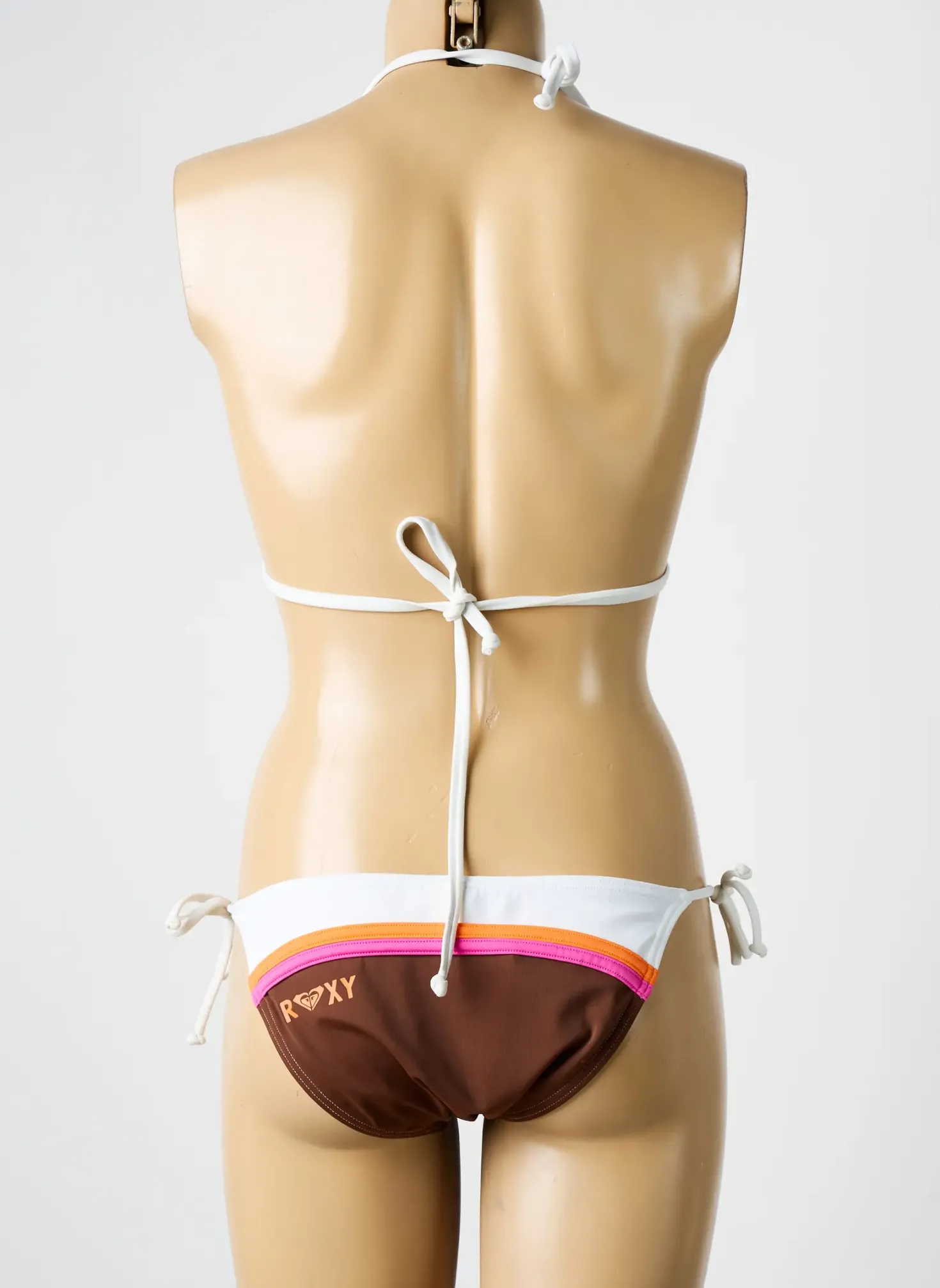 Maillot De Bain 2 Pièces Roxy Marron Haut Triangles
