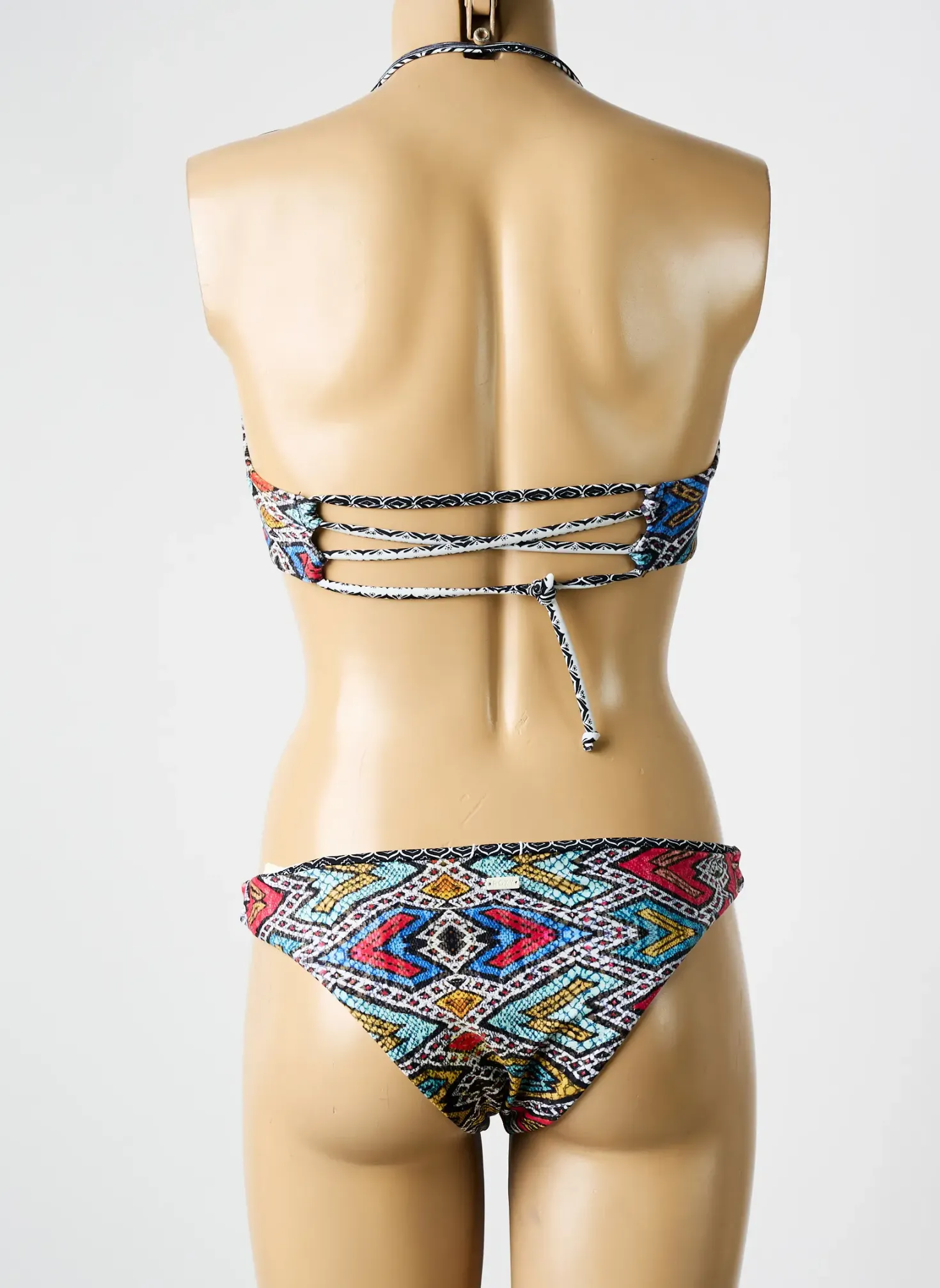 Maillot De Bain 2 Pièces Roxy Noir Haut Soutien-gorge Moulé