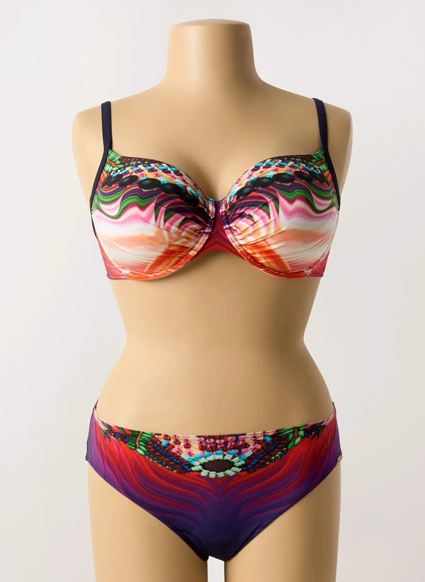 Maillot De Bain 2 Pièces Sunflair Violet Haut Soutien-gorge Emboitant