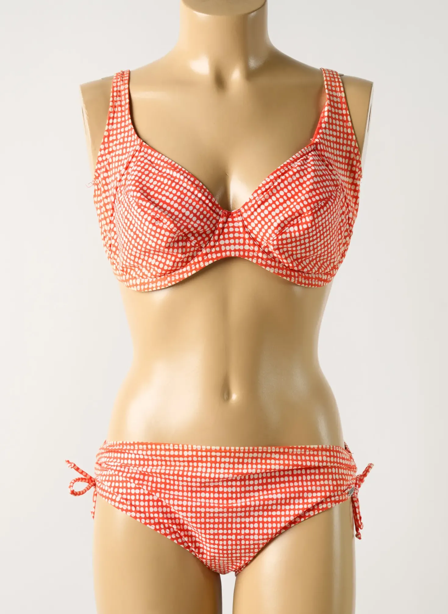 Maillot De Bain 2 Pièces Sunflair Rouge Haut Soutien-gorge Emboitant