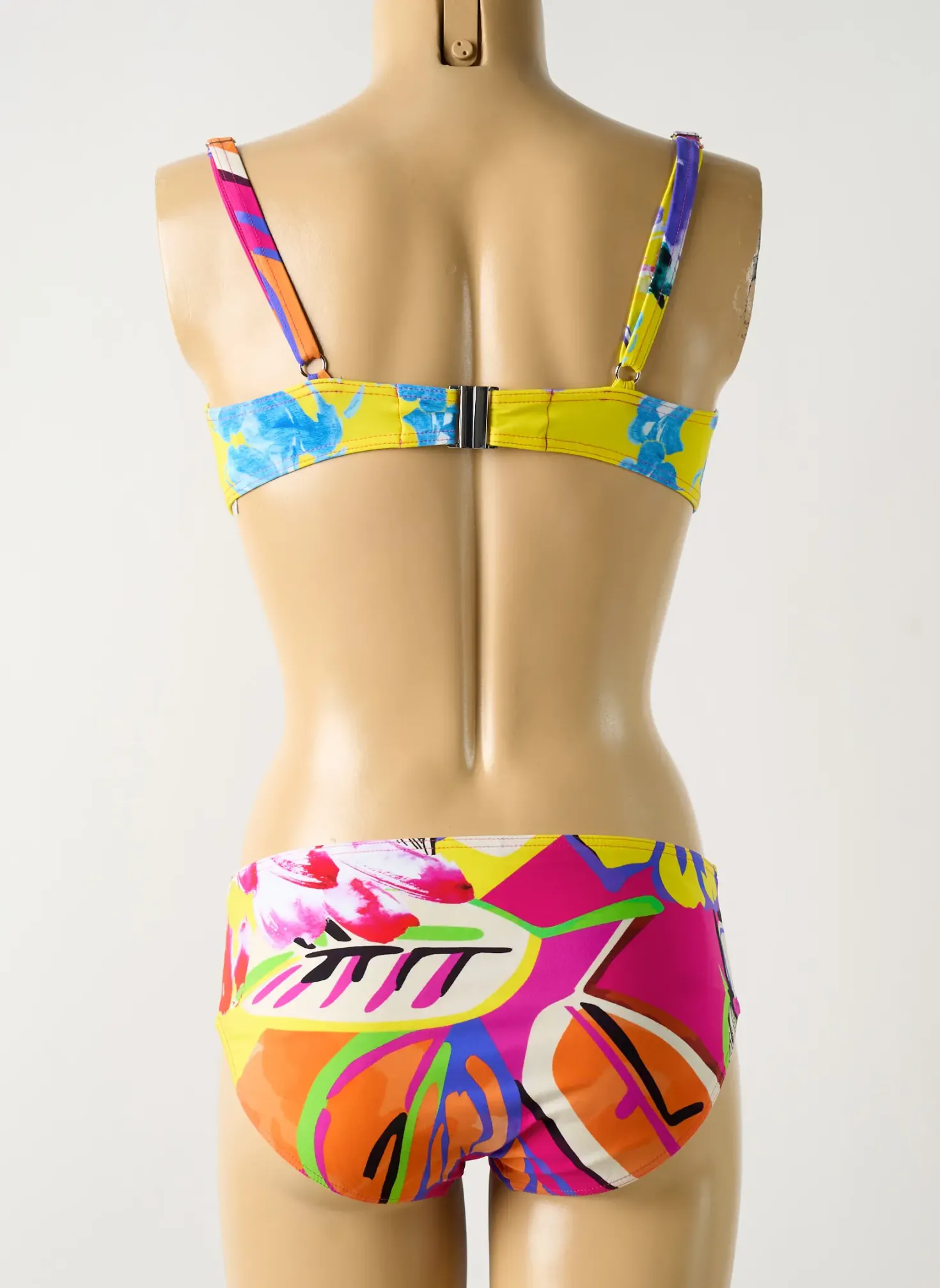 Maillot De Bain 2 Pièces Sunflair Bleu Haut Soutien-gorge Balconnet