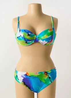 Maillot De Bain 2 Pièces Sunflair Bleu Haut Soutien-gorge Balconnet