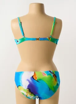 Maillot De Bain 2 Pièces Sunflair Bleu Haut Soutien-gorge Balconnet