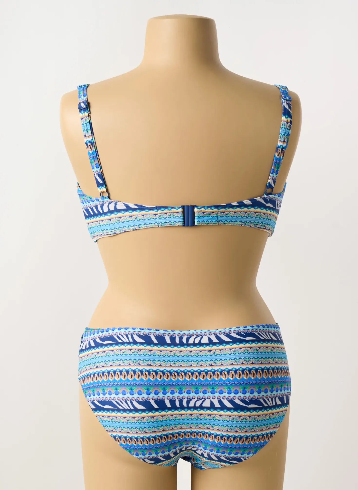 Maillot De Bain 2 Pièces Sunmarin Bleu Haut Soutien-gorge Emboitant