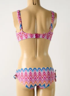 Maillot De Bain 2 Pièces Sunmarin Rose Haut Soutien-gorge Emboitant