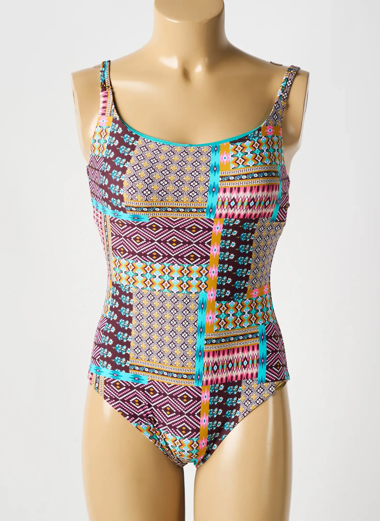 Maillot De Bain 1 Pièce Sunflair Bleu Haut Soutien-gorge Moulé