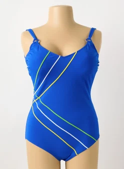 Maillot De Bain 1 Pièce Sunflair Bleu Haut Triangles