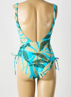 Maillot De Bain 1 Pièce Sunflair Bleu Haut Soutien-gorge Moulé