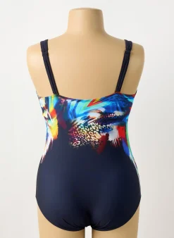 Maillot De Bain 1 Pièce Sunflair Bleu Haut Soutien-gorge Moulé